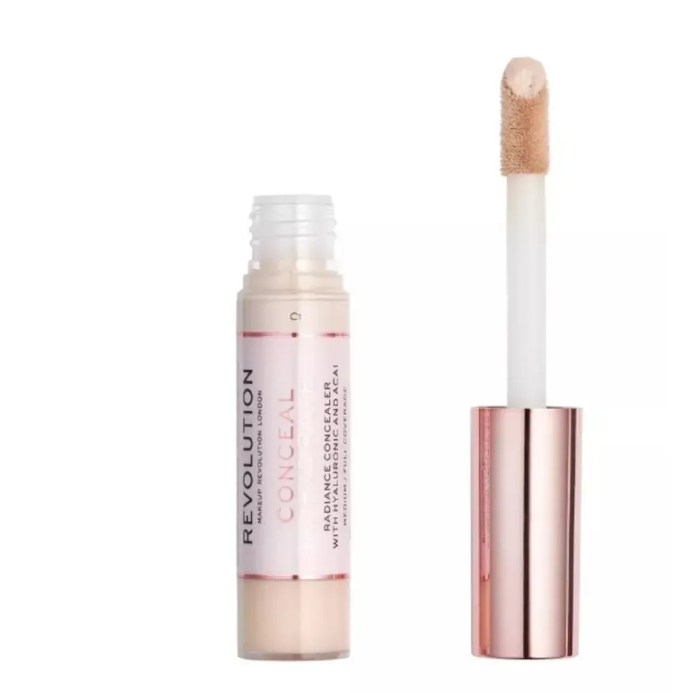 Revolution Conceal & Hydrate Concealer, C1, Hyaluronic Acid Glycerin, NWT
